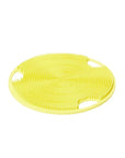 Boie USA Flat Body Scrubber - Soft Silicone-Like Exfoliating Shower Scrubber & Body Cleansing Brush - Stick-to-Wall Loofah Replacement - Body Exfoliator for All Skin Types (Yellow)