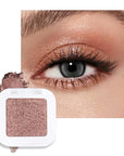 Glittler Singe Eye Shadow Palette Makeup, Amber Rush Brown Sparkle Monochrome Eyeshadow, Mini Singe Pressed Pigmented Waterproof Sombras Para Ojos, Vegan, Talc, Paraben & Cruelty Free, 21