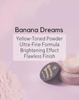 W7 Banana Dreams Application Set - Yellow-Toned Loose Powder Puff