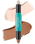 MEICOLY 2-in-1 Highlighter Contour Stick,Cool Toned Contour Stick,Makeup Shaping Stick,02