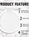 Face Oil Control Pressed Setting Powder-Clarifying Finishing Powder,Waterproof All-Day Use