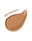COVERGIRL Clean Fresh Nourishing Skin Tint, 590 Tan/Rich, Liquid Foundation, Dewy Finish, Infused with Coconut & Aloe, Vegan Formula