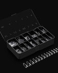 Apres Gel-X® Almond Box of Nail Tips | 280 Gel-X Tips, Soft Tips, 14 Sizes 00-9 | Half-sizes Included (Natural Almond Long, 280 Count)