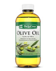 De La Cruz Pure Olive Oil - Natural Expeller Pressed Olive Oil for Hair and Skin - Lightweight Body Oil for Dry Skin 8 Fl Oz