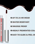 Cilrofelr Peel Off Lip Liner Stain, Long Wear Tattoo Lip Liner with Tweezer, Peel Off Lip Stain with Matte Finish, Long Lasting, Waterproof, Transfer-proof, Highly Pigmented Color (N-Nude Pink)