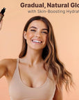 Bronzing Face Tanner Spray Mist, Sunless Face Tanning Water, USA Made with Natural & Organic Ingredients