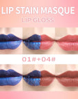 Lip Stain - Wipe-Off & Peel Off Lip Color | Waterproof, Long Lasting, Transfer-Resistant, Smudge-Proof Lip Tint | Easy Wipe Finish, High Pigment | All-Day Kiss-Proof Lip Stain, Muted Terracotta +#1