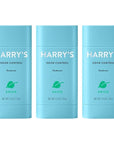 Harry's Aluminum Free Deodorant for Men - Odor Control, Shiso Scent, 2.5 Oz, 3-Pack, Men Deodorant Aluminum Free