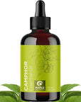 Pure Undiluted Camphor Essential Oil - 100% Pure Camphor Oil for Aromatherapy and Beauty DIYs Great for Soothing Skin and Clearing Chest - Outdoor Diffuser Oil for Patios and Porches (4 Fl Oz)