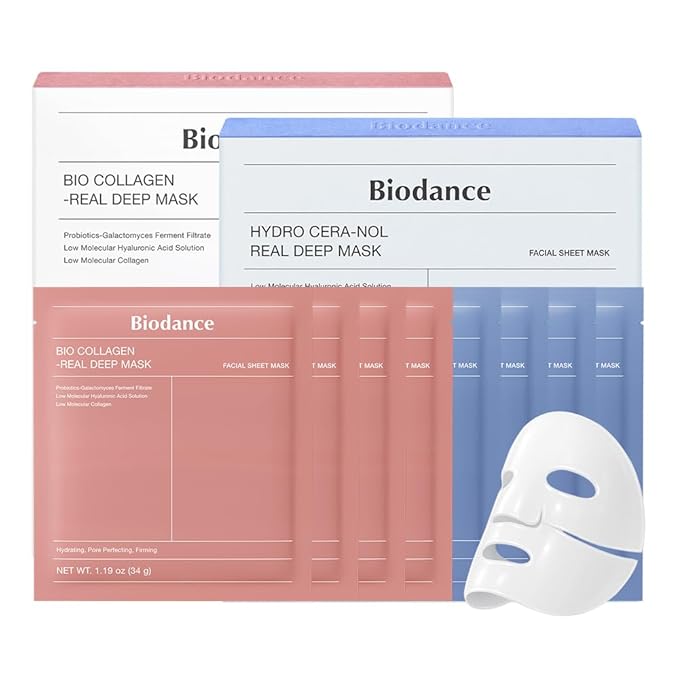 BIODANCE Best Mask Duo: Bio-Collagen & Ceramide Panthenol Real