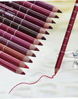 Non-drying Lip Liner 12pcs Pipliner Pencil Waterproof Lipliner Pencil Lip Liner Pencils Water Proof Eyebrow Pencil Natural Color Lip Liner