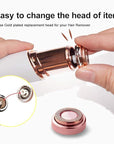Facial Hair Remover Replacement Heads: Compatible with Finishing Touch Flawless Facial Hair Removal Tool for Women As Seen On TV 18K Gold-Plated Rose Gold (Generation 1 2pack)