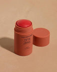 '+ Lux Unfiltered N°18 Illuminating Beauty Balm - Cream Blush Stick with Mango Butter - Buildable and Blendable Shimmer Blush Makeup Stick - Vegan & Cruelty Free - Chili (A Spicy Sheer Red)