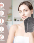 Nugilla Reusable Face Wash Cloths, 8 Pack Soft Microfiber Makeup Remover Towels for Women (Cool Grey)