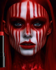 BADCOLOR Red Face Body Paint Eye Black Stick, Cream Blendable Face Painting Sticks for Sports Softball Football Baseball, Facepaint for Halloween Clown Joker Devil Cosplay Costume Parties Events