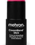 Mehron Makeup CreamBlend Stick | Face Paint, Body Paint, & Foundation Cream Makeup | Perfect for Halloween .75 oz (21 g) (Pink)