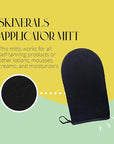 Skinerals Self Tanning Mitt, Premium Microfiber Self Tanner Applicator for Back & Body, Ultra Soft Double-Sided Self-Tan Mitt, Reusable & Washable Tanning Lotion Applicator Mitts