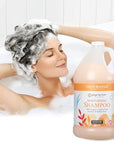 Ginger Lily Farms Botanicals Moisturizing Shampoo for All Hair Types, Coco Mango, 100% Vegan & Cruelty-Free, Coconut Mango Scent, 1 Gallon Refill (Pack of 4)