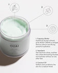 OUAI Body Cream, Shibuya - Hydrating Whipped Body Cream with Cupuaçu Butter, Coconut Oil and Squalane - Softens Skin and Delivers Healthy-Looking Glow - Sulfate Free Skin Care (7.5 Oz)