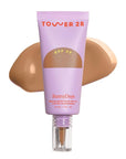 Tower 28 Beauty SunnyDays SPF 30 Tinted Sunscreen - For Sensitive Skin - 2-in-1 Facial Broad Spectrum UVA/UVB Protection + Foundation - Shade 35 POINT DUME - Medium with Neutral Undertones, 1 Fl Oz