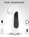Waterproof Facial Cleansing Spin Brush Set with 5 Exfoliating Brush Heads - Electric Face Scrubber Cleanser Brush by CLSEVXY - Face Brush for Gentle Exfoliation and Deep Scrubbing