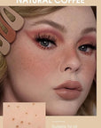AKARY Freckle Pen Professional Lifelike Face Concealer Point Natural coffee)