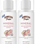 Hawaiian Tropic Skin Nourishing Milk Mineral Sunscreen Lotion SPF 50, 3.4oz | Travel Size Sunscreen Zinc Oxide, Sun Milk, Mineral Sunblock SPF 50, Oxybenzone-Free, 3.4oz (Pack of 2)