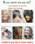 Black Hair Dye Shampoo Permanent YIZHONG Hair Color For 100% Gray Coverage Women Men 3 In1 Easy Comb Dyeing Instincts Hair Color 3 In 1 (Natural Black)