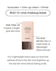 heimish Bulgarian Rose Tone-up Sunscreen SPF50+ PA+++ 1.01 fl.oz / 30ml | All-In-One Make up sunscreen | UV Protection, Primer, Tone up, moisture Facial cream, Korean Beauty