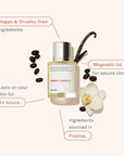 Dossier - Ambery Vanilla 1.7Oz (50ml) - Eau de Parfum - Inspired by Y S.L's B.lack O.pium - Long-lasting Fragrance - Feminine