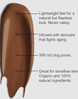 Organic Aloe-Based LUX Liquid Foundation, Natural Vegan Gluten-Free