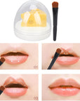 Cheese Shaped Lip Balm, Moisturizing Nourishing 0.3oz(02)