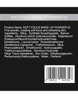 Soft Focus Loose Setting Powder, Waterproof, Matte, Oil For Oily