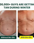 Bro Glo Self Tanner for The Boys - Quick Application Foam Mousse Easy Sunless Tan For Face and Body Oil Free Water Based Faster Skin Drying Natural Sun Kissed Bronze Color Perfect Men - 6.76 FL oz