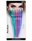 Ardell Pro Brow for Trim & Shape, Eyebrow Razor Trimmer, and Shaper with Cover, Facial Hair Removal for Women, Dermaplaning Shaver - 6 counts in 1 pack