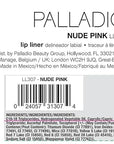Palladio Lip Liner Pencil, Wooden, Firm yet Smooth, Contour and Line with Ease, Perfectly Outlined Lips, Comfortable, Hydrating, Moisturizing, Rich Pigmented Color, Long Lasting, Nude Pink