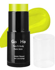 Go Ho Ogre Green Face Paint Stick,Water Based Washable Face Body Paint,Non-toxic Full-coverage Cream Ogre Green Body Paint for Halloween Costume Cosplay SFX Alien Makeup