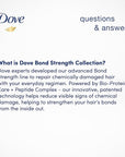 Dove Bond Strength Shampoo & Conditioner Set + Hair Mask Serum Bundle – Bond Repair Treatment for Damaged and Frizzy Hair (3 Piece Set)