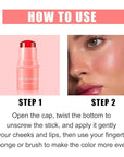 Milk Water Jelly Tint, Sheer Lip & Cheek Stick. (Coral)