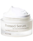 BLITHE Pressed Serum 68.79% Wild Yam Moisturizing Serum with Cream Texture for Women, Vegan Mucin Safe for Sensitive Skin, Korean Skincare 1.68 Fl Oz