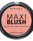 Rimmel London Maxi - 001 Third Base - Blush Powder, Lightweight, Highly Pigmented, Blendable, 0.31oz