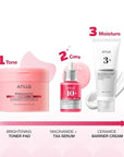 ANUA BRIGHTENING Niacinamide Skincare Routine Set (Amazon Exclusive Set), Niacinamide Serum & Toner Pad & Face Moisturizer, Skin clarity, Moisture barrier for Daily care, Korean Skincare Set