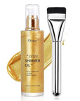 Shimmer Body Oil-Gold Face Brighten Glow Pearl Highlighter