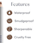 Ravie Beauty Soft Definition™ Longwear Lip Liner – Smudge-Resistant, Waterproof Precision Pencil for Effortless Shaping – Vegan & Cruelty-Free All-Day Wear Lip Definition (Almond)