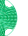 Boie USA Flat Body Scrubber - Soft Silicone-Like Exfoliating Shower Scrubber & Body Cleansing Brush - Stick-to-Wall Loofah Replacement - Antimicrobial Body Exfoliator for All Skin Types (Mint)