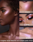 8 Color Face Cheek Highlighter Makeup Palette Shimmer