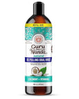GuruNanda CocoMint Oil Pulling Mouthwash for Complete Oral Hygiene, 7 Essential Oils & Vitamins for Happy Teeth & Gums & Fresh Breath, Alcohol-Free, 16 oz