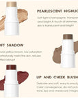 Blush Stick, Matte Cream Blush Stick for Cheeks, Stick,