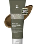 BRMUD Relief Mud Secret Body Scrub | ATEEZ Pick | Korean Body Wash Scrub Exfoliator for Ingrown Hair & Razor Bumps | After Waxing Care Feminine Wash w/Brown Sugar | for Sensitive Skin (6.34 fl oz)