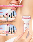 Electric Razor for Women 4 in 1 Rechargeable Painless Body Razors and Facial Hair Remover for Bikini Leg Body Face Underarm